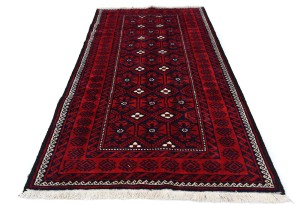 Vintage Red Tribal 4X8 Balouch Persian Rug