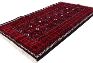 Vintage Red Tribal 4X8 Balouch Persian Rug
