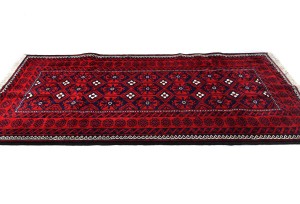 Vintage Red Tribal 4X8 Balouch Persian Rug