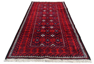 Vintage Red Tribal 4X8 Balouch Persian Rug