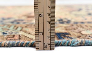 Semi Antique Muted Tribal 3X9'5 Distressed Vintage Oriental Runner Rug