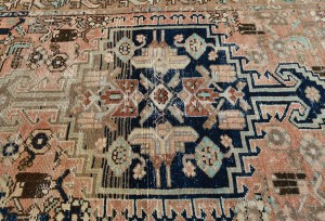 Semi Antique Muted Tribal 3X9'5 Distressed Vintage Oriental Runner Rug