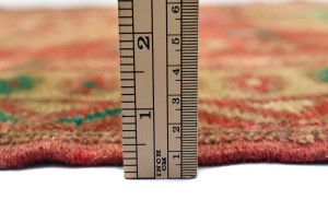 Antique Muted Red Tribal 4X11 Distressed Vintage Oriental Runner Rug