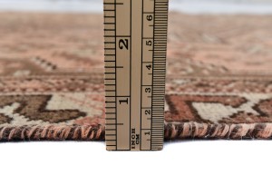 Semi Antique Muted Tribal 3'7X7'5 Vintage Oriental Rug