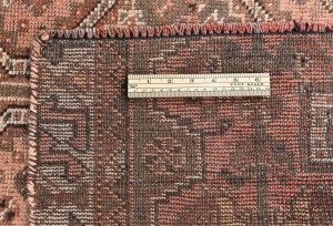 Semi Antique Muted Tribal 3'7X7'5 Vintage Oriental Rug