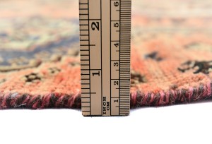 Semi Antique Muted Coral Red Tribal 4X7 Distressed Vintage Oriental Rug