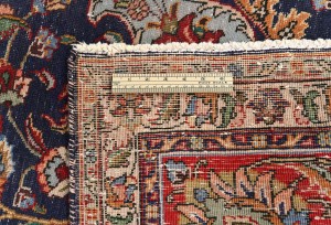 Antique Muted Purple-navy Floral 10X13 Distressed Vintage Oriental Rug