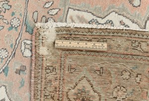 Antique Muted Floral 9'9X12'5 Distressed Vintage Oriental Rug