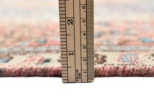 Antique Muted Floral 8X11 Distressed Vintage Oriental Rug