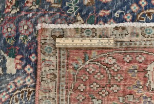 Antique Muted Floral 8X11 Distressed Vintage Oriental Rug