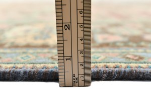 Antique Muted Geometric 10X13 Distressed Vintage Oriental Rug
