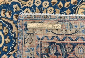Semi Antique Muted Floral 9X12 Distressed Vintage Oriental Rug