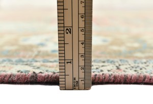Antique Muted Floral 10X13 Distressed Vintage Oriental Rug
