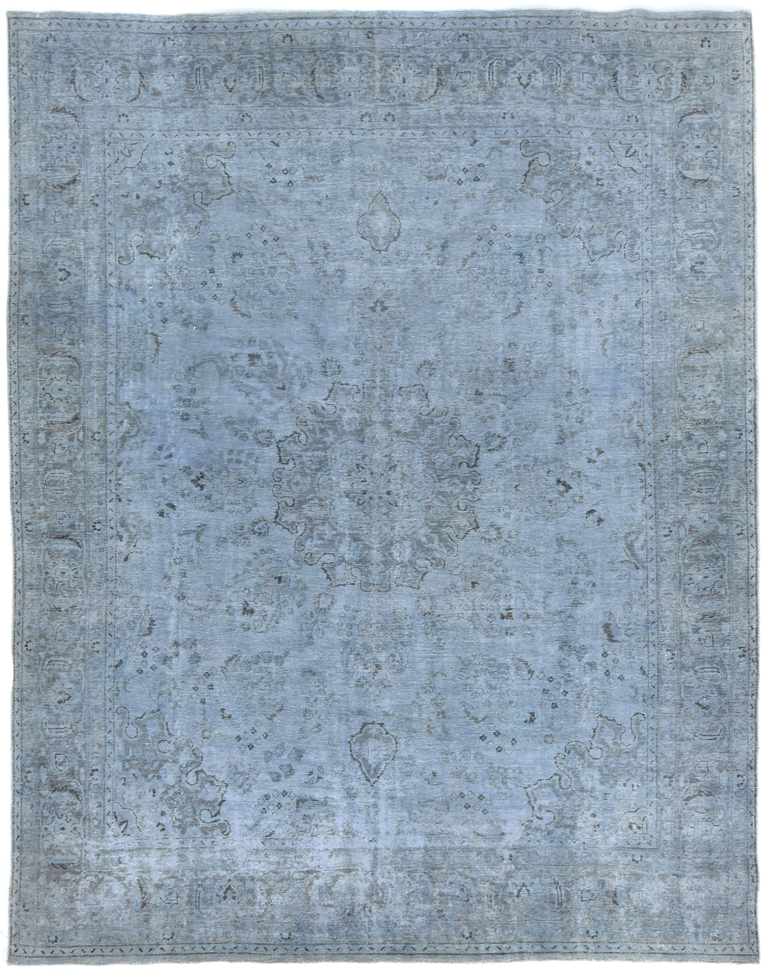 Antique Overdyed Traditional 10X13 Distressed Vintage Oriental Rug
