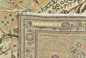 Semi Antique Muted Floral 10X12 Distressed Vintage Oriental Rug