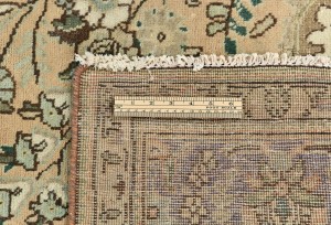 Semi Antique Muted Floral 7'5X11 Distressed Vintage Oriental Rug