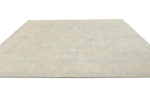 Taupe Floral Oushak Peshawar 8X10 Pakistan Oriental Rug