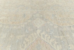Taupe Floral Oushak Peshawar 8X10 Pakistan Oriental Rug