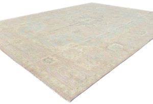 Traditional Floral Oushak Peshawar 9X12 Pakistan Oriental Rug