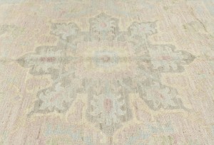 Traditional Floral Oushak Peshawar 9X12 Pakistan Oriental Rug