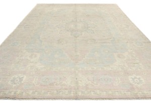 Traditional Floral Oushak Peshawar 9X12 Pakistan Oriental Rug