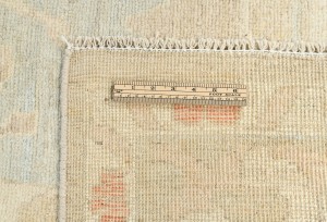 Pastel Brown Floral Oushak Peshawar 10X13 Pakistan Oriental Rug