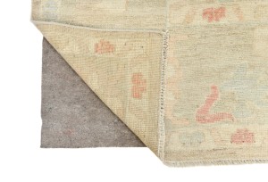 Pastel Brown Floral Oushak Peshawar 10X13 Pakistan Oriental Rug