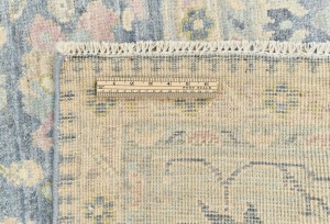Gray Floral Oushak Peshawar 8'4X9'6 Pakistan Oriental Rug