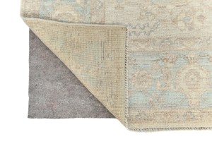Cream Floral Oushak Peshawar 7X9 Pakistan Oriental Rug