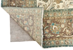 Semi Antique Muted Floral 10X13 Distressed Vintage Oriental Rug