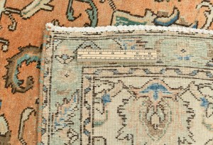 Semi Antique Muted Floral 8'4X10'9 Distressed Vintage Oriental Rug