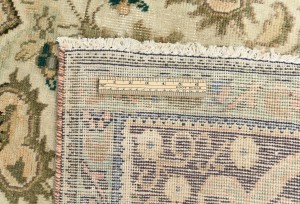 Muted Light Peach Semi Antique Floral 9'9X12'5 Distressed Vintage Oriental Rug