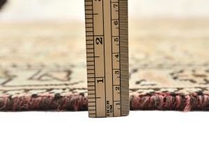 Semi Antique Muted Floral 10X13 Distressed Vintage Oriental Rug
