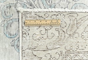 Antique Muted Floral 8'9X11'4 Distressed Vintage Oriental Rug
