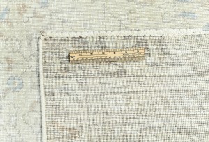 Antique Muted Beige Floral 8X11 Distressed Vintage Oriental Rug