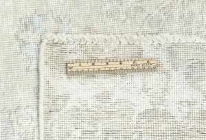 Muted Beige Antique Floral 8'3X10'9 Distressed Vintage Oriental Rug