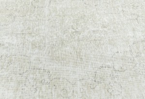 Antique Muted Beige Floral 9'8X12'5 Distressed Vintage Oriental Rug