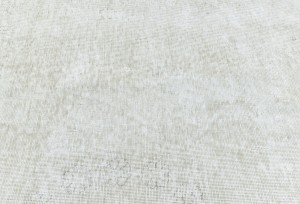 Antique Muted Beige Floral 9'8X12'5 Distressed Vintage Oriental Rug