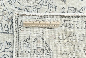 Antique Muted Cream Floral 8X11 Distressed Vintage Oriental Rug