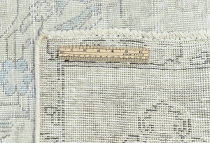 Antique Muted Beige Floral 9X12 Distressed Vintage Oriental Rug