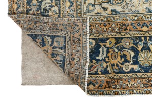 Antique Muted Floral 9'3X12'8 Distressed Vintage Oriental Rug