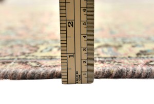 Antique Muted Floral 7'5X10'5 Distressed Vintage Oriental Rug