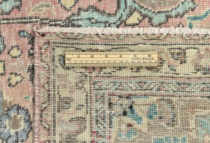 Antique Muted Floral 7'5X10'5 Distressed Vintage Oriental Rug