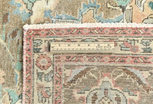 Antique Muted Floral 10X13 Distressed Vintage Oriental Rug