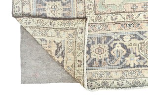 Antique Muted Floral 8'6X12'4 Distressed Vintage Oriental Rug