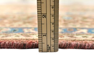 Muted Rusty Red Semi Antique Floral 6X9 Distressed Vintage Oriental Rug