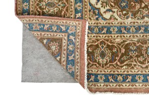 Muted Rusty Red Semi Antique Floral 6X9 Distressed Vintage Oriental Rug