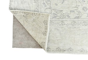Antique Muted Floral 9'0X12'6 Distressed Vintage Oriental Rug