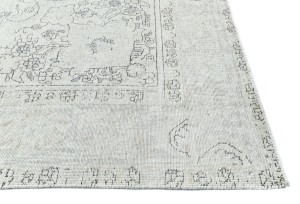 Antique Muted Floral 9'0X12'6 Distressed Vintage Oriental Rug
