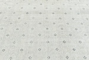 Antique Muted Beige Floral 8X11 Distressed Vintage Oriental Rug